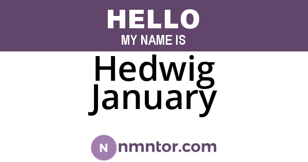 Hedwig January