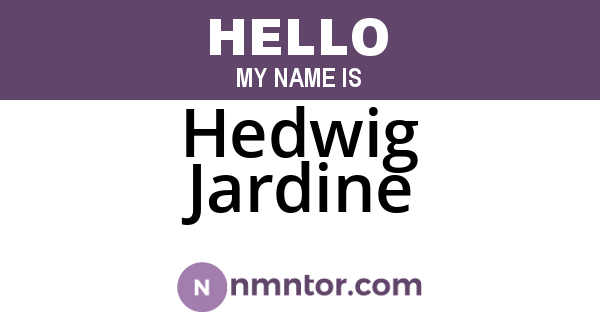 Hedwig Jardine