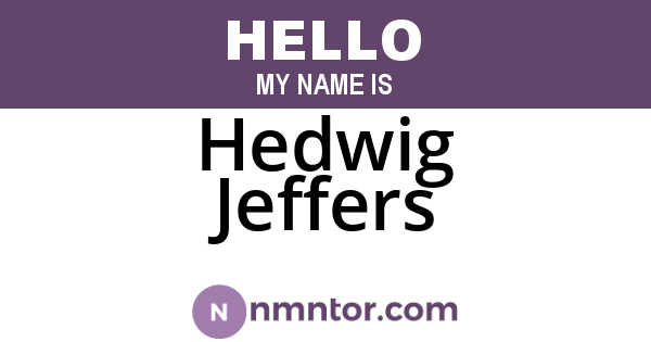 Hedwig Jeffers
