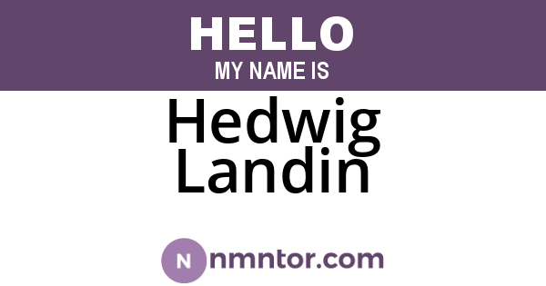Hedwig Landin
