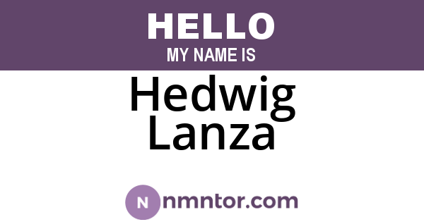 Hedwig Lanza