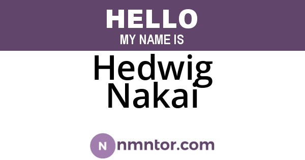 Hedwig Nakai