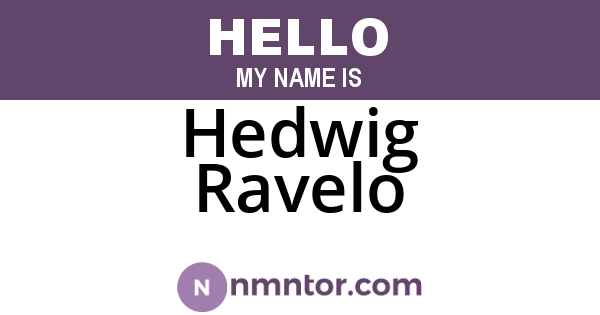 Hedwig Ravelo
