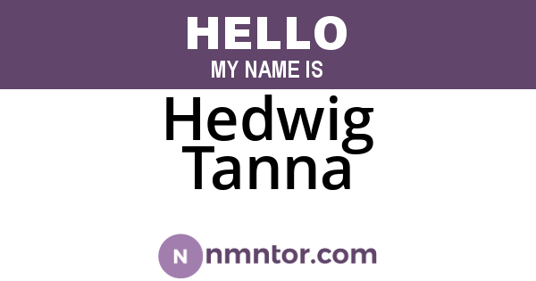 Hedwig Tanna