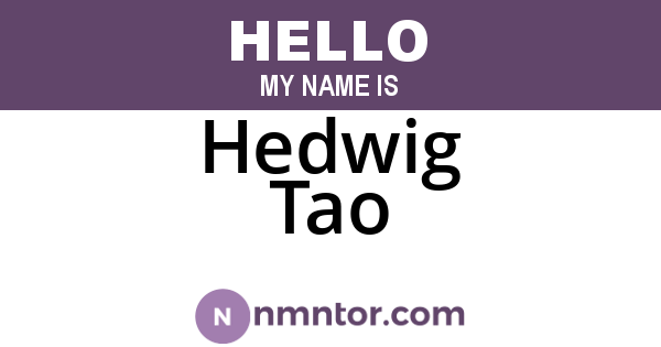 Hedwig Tao