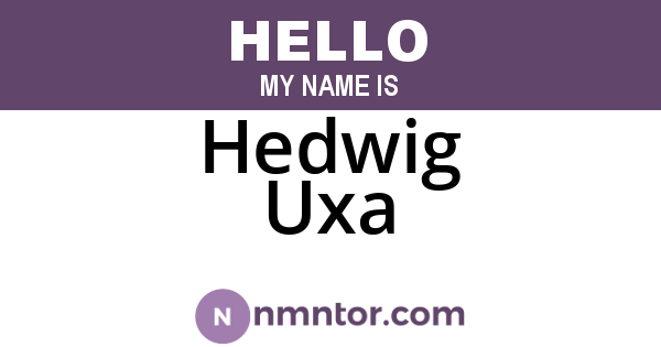 Hedwig Uxa