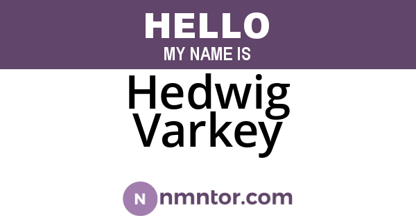Hedwig Varkey