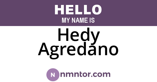 Hedy Agredano