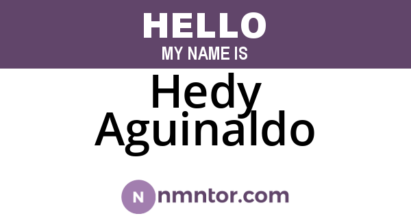 Hedy Aguinaldo