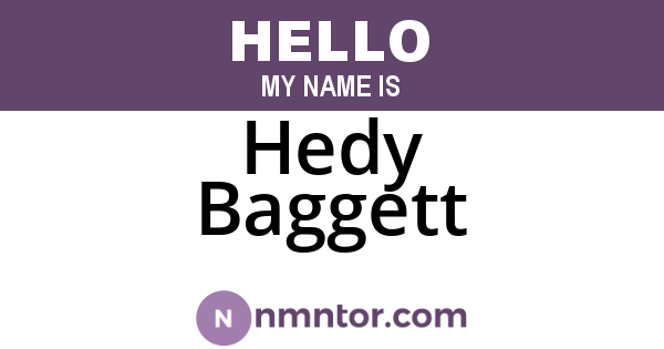 Hedy Baggett