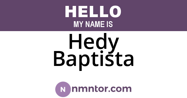 Hedy Baptista