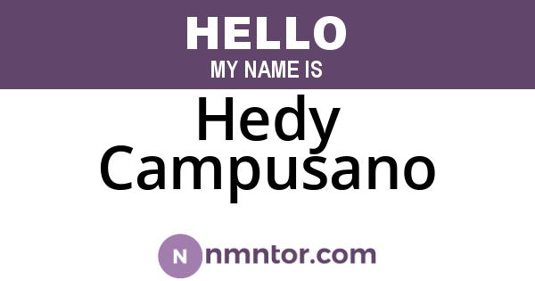 Hedy Campusano