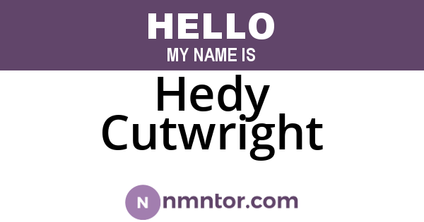 Hedy Cutwright