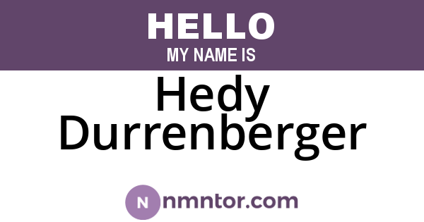 Hedy Durrenberger