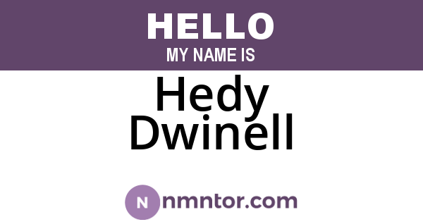 Hedy Dwinell