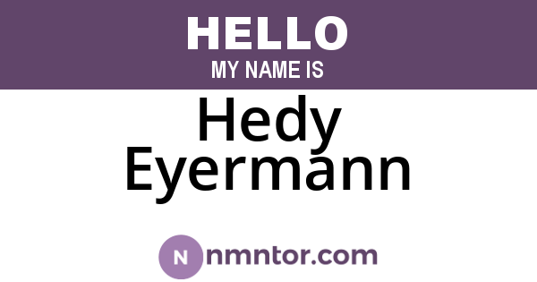 Hedy Eyermann