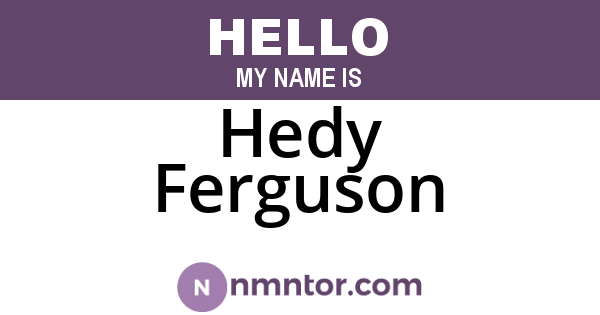 Hedy Ferguson