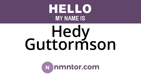 Hedy Guttormson
