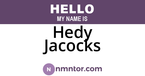 Hedy Jacocks