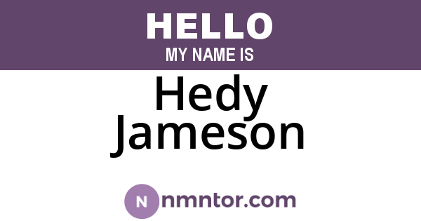 Hedy Jameson