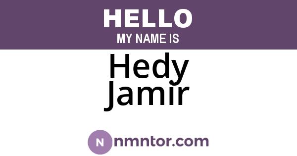 Hedy Jamir