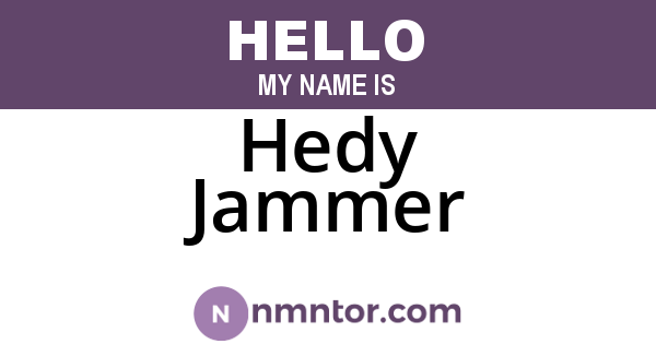 Hedy Jammer