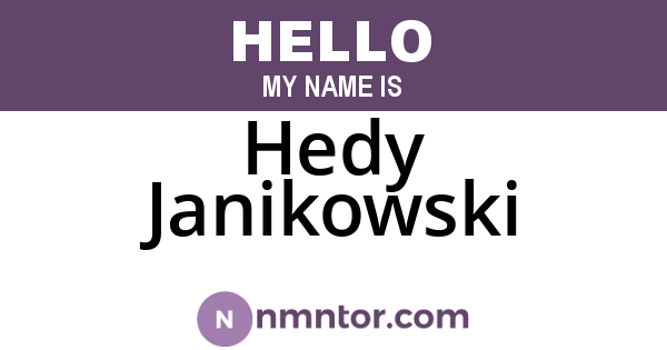 Hedy Janikowski