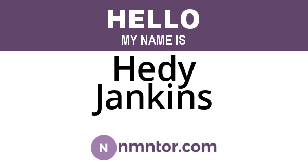 Hedy Jankins