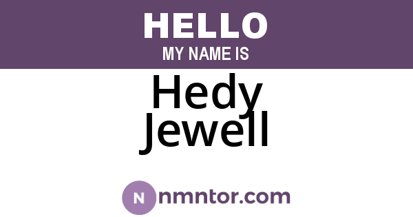 Hedy Jewell