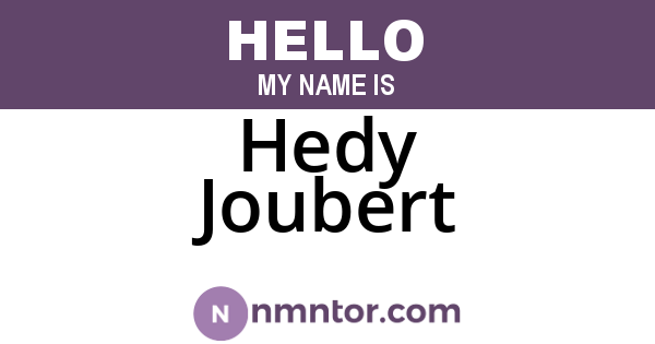 Hedy Joubert