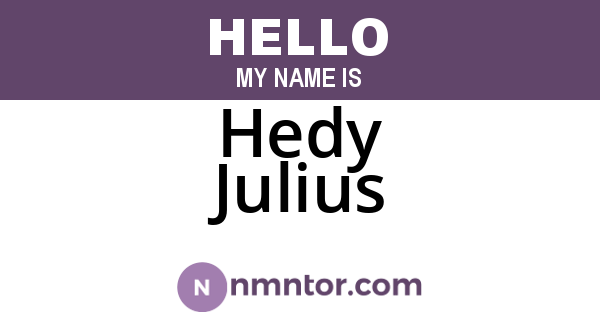 Hedy Julius