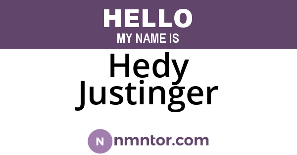 Hedy Justinger