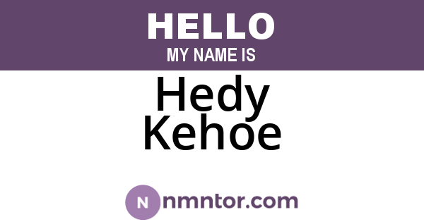 Hedy Kehoe