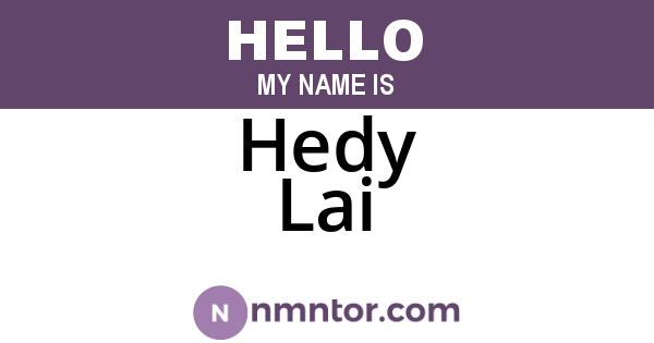 Hedy Lai