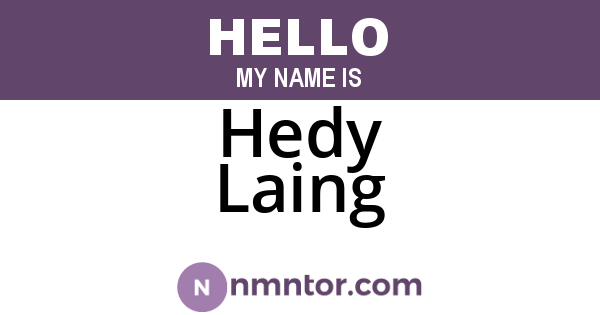 Hedy Laing