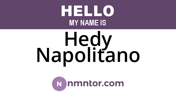 Hedy Napolitano