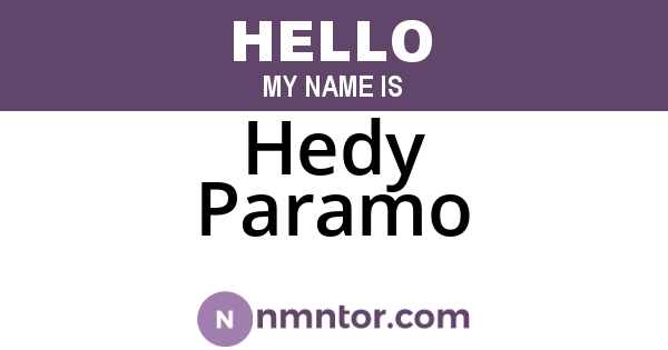 Hedy Paramo