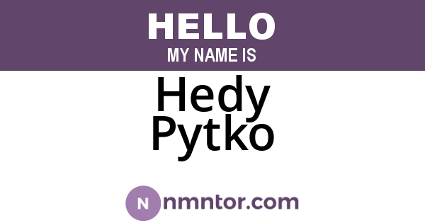 Hedy Pytko