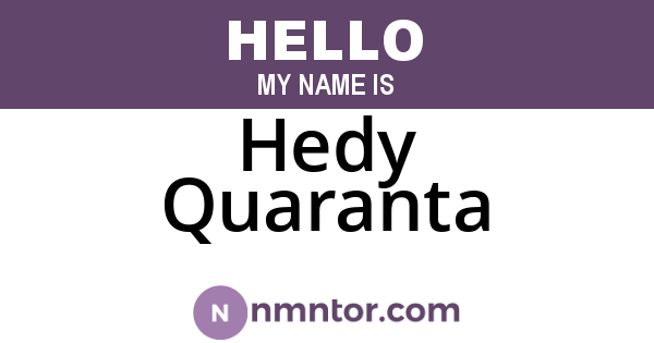 Hedy Quaranta