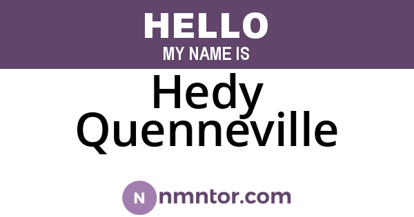 Hedy Quenneville