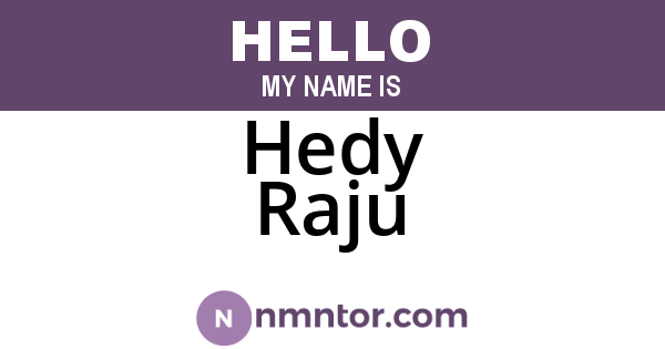Hedy Raju