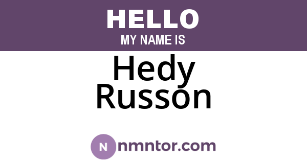 Hedy Russon
