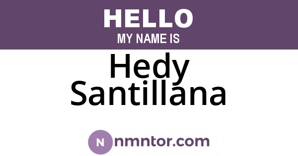 Hedy Santillana