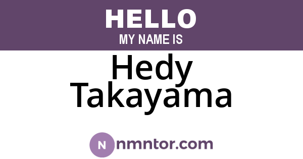 Hedy Takayama