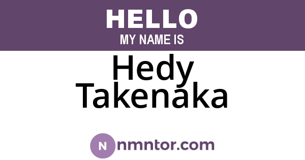 Hedy Takenaka