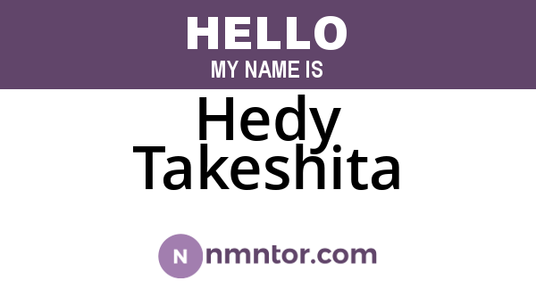 Hedy Takeshita