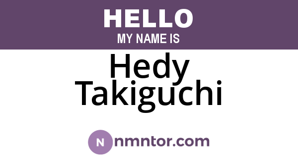 Hedy Takiguchi