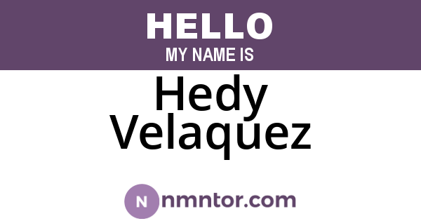Hedy Velaquez