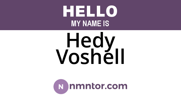 Hedy Voshell