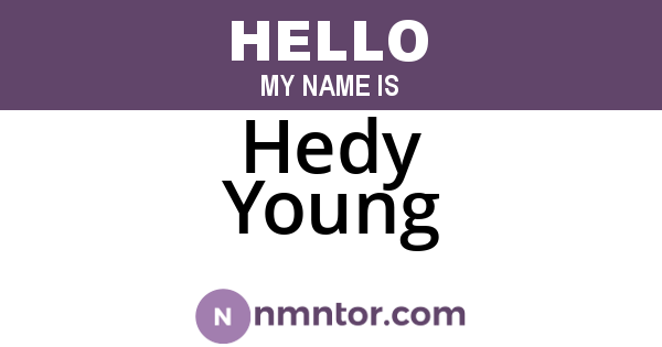 Hedy Young